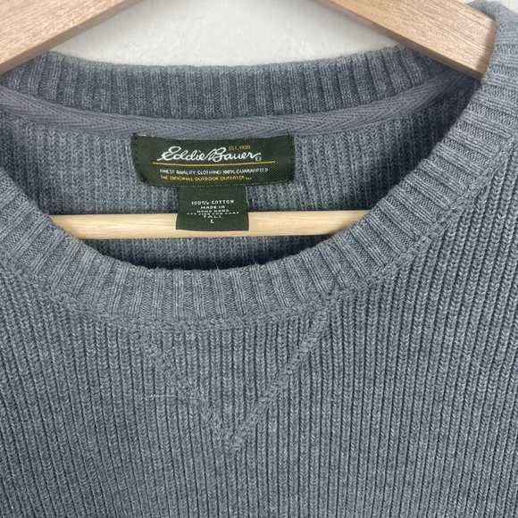 Vintage Eddie Bauer Chunky Knit Sweater Size L - Picture 2 of 3